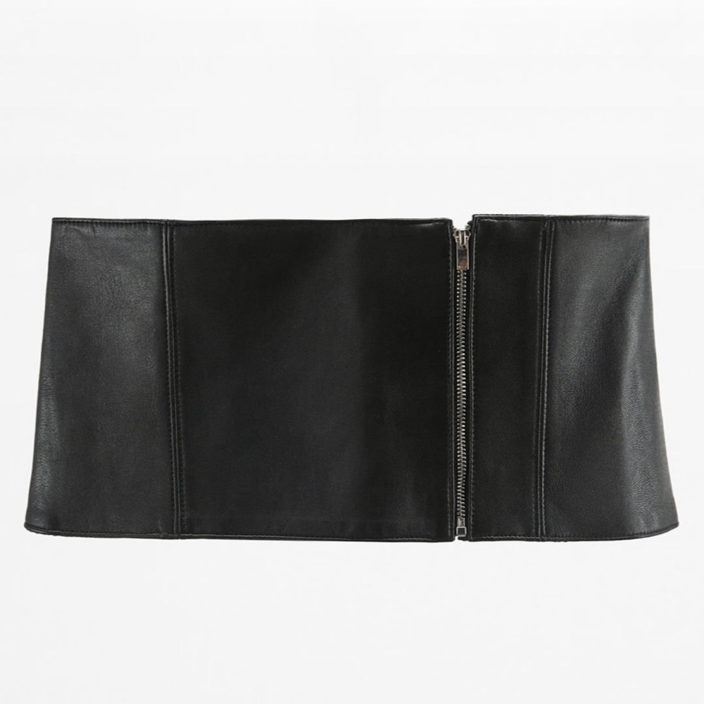 Zara Leather Corset Cummerbund
